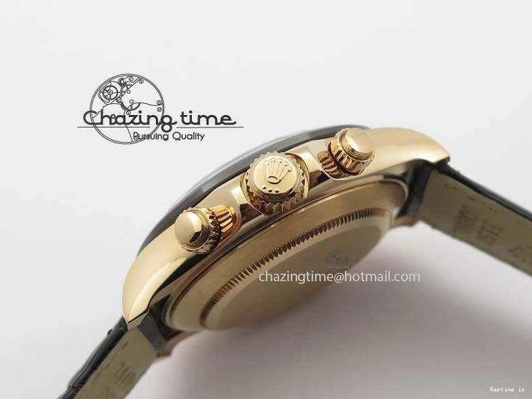 0107 Daytona 116515 Noob 1:1 Best Edition RG Black Dial On Black Leather Strap A NewStyle 3789